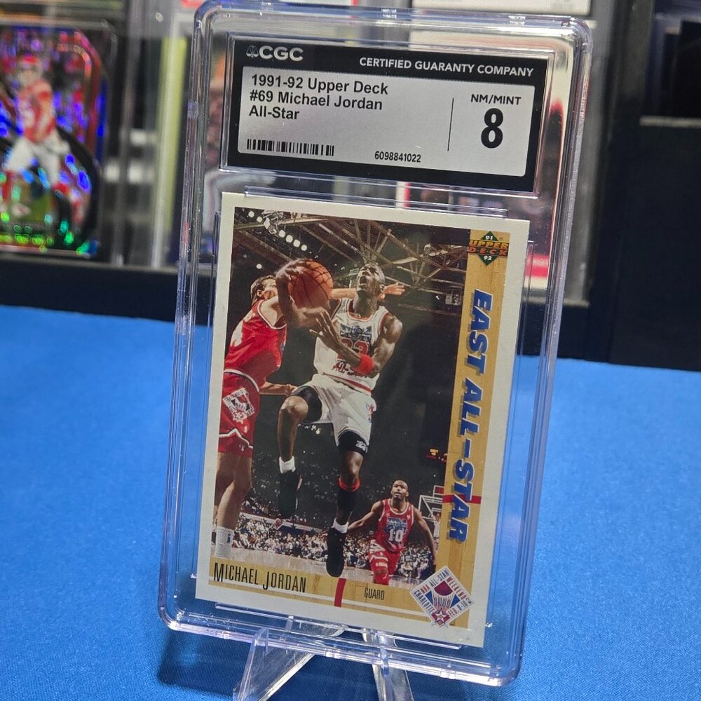 1991-92 Upper Deck #69 Michael Jordan All-Star (MVP, HOF) (CGC 8)